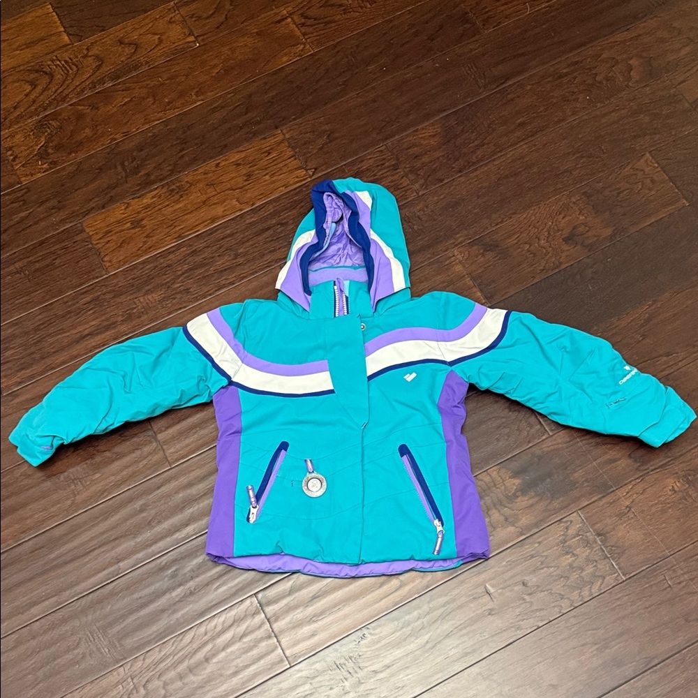 Obermeyer Purple and Teal Ski Jacket